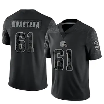 Men's Cleveland Browns Roy Mbaeteka Black Limited Reflective Jersey By Nike