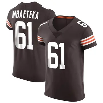 Men's Cleveland Browns Roy Mbaeteka Brown Elite Vapor Jersey By Nike