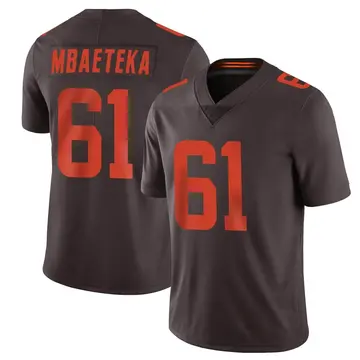 Men's Cleveland Browns Roy Mbaeteka Brown Limited Vapor Alternate Jersey By Nike