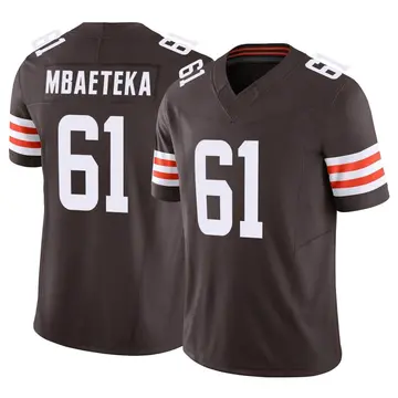 Men's Cleveland Browns Roy Mbaeteka Brown Limited Vapor F.U.S.E. Jersey By Nike