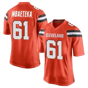 Men's Cleveland Browns Roy Mbaeteka Orange Game Alternate Jersey By Nike