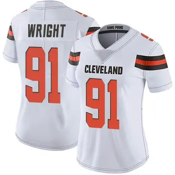 Women's Cleveland Browns Alex Wright White Limited Vapor Untouchable Jersey By Nike