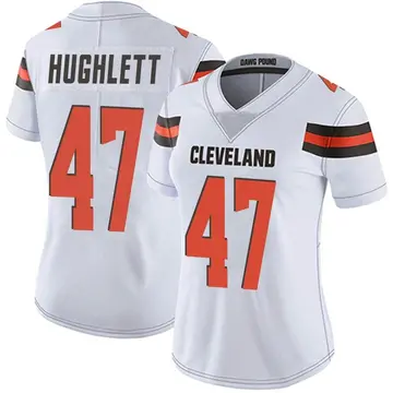 White Men's Charley Hughlett Cleveland Browns Elite Vapor Jersey