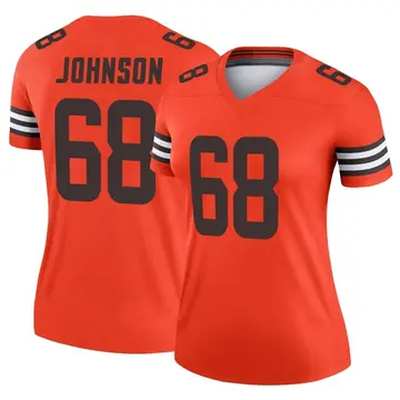 Women's Cleveland Browns Zack Johnson Orange Legend Inverted Jersey By Nike