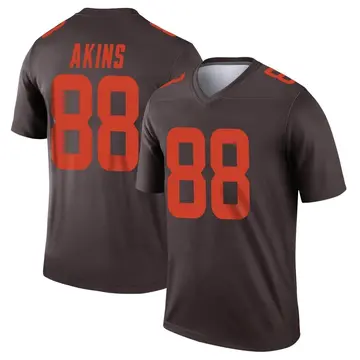 Youth Cleveland Browns Jordan Akins Brown Legend Alternate Jersey By Nike