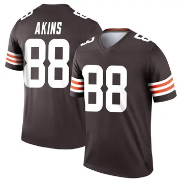 Youth Cleveland Browns Jordan Akins Brown Legend Jersey By Nike