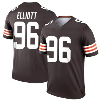 2022 Cleveland Browns Jordan Elliott #96 Game Used White Jersey 44 DP41012