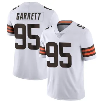 Limited Women's Myles Garrett Brown Home Jersey - #95 Football Cleveland  Browns 100th Season Vapor Untouchable Size S