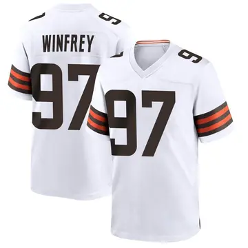 Top-selling Item] Cleveland Browns Perrion Winfrey 97 White Vapor Limited  3D Unisex Jersey