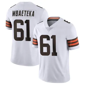 Youth Cleveland Browns Roy Mbaeteka White Limited Vapor Untouchable Jersey By Nike