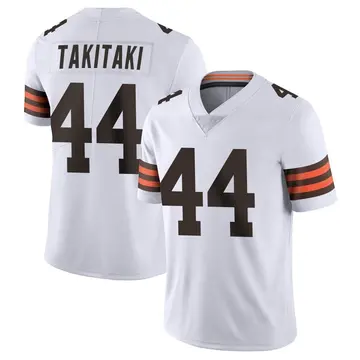 Game Men's Sione Takitaki Brown Home Jersey - #44 Football Cleveland Browns