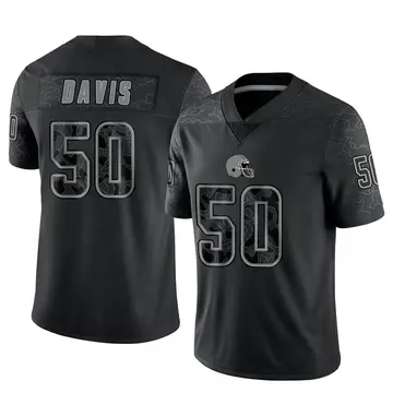 Youth Cleveland Browns Wyatt Davis Black Limited Reflective Jersey By Nike