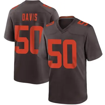 Youth Cleveland Browns Wyatt Davis Brown Game Alternate Jersey By Nike