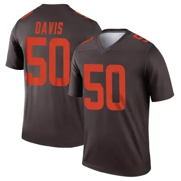 Youth Cleveland Browns Wyatt Davis Brown Legend Alternate Jersey By Nike