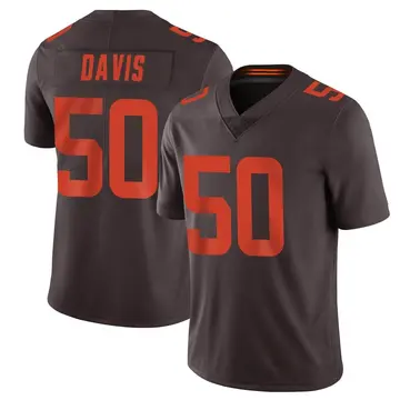 Youth Cleveland Browns Wyatt Davis Brown Limited Vapor Alternate Jersey By Nike