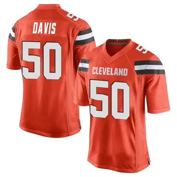 Youth Cleveland Browns Wyatt Davis Orange Game Alternate Jersey By Nike