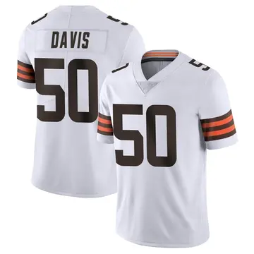 Youth Cleveland Browns Wyatt Davis White Limited Vapor Untouchable Jersey By Nike